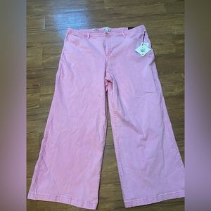 Pink Wide leg jeans